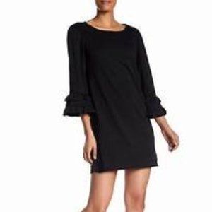 Max Studio French Terry Ruffle Sleeve Dress